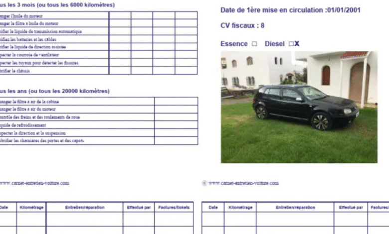 carnet d'entretien,auto.cameroonceo
