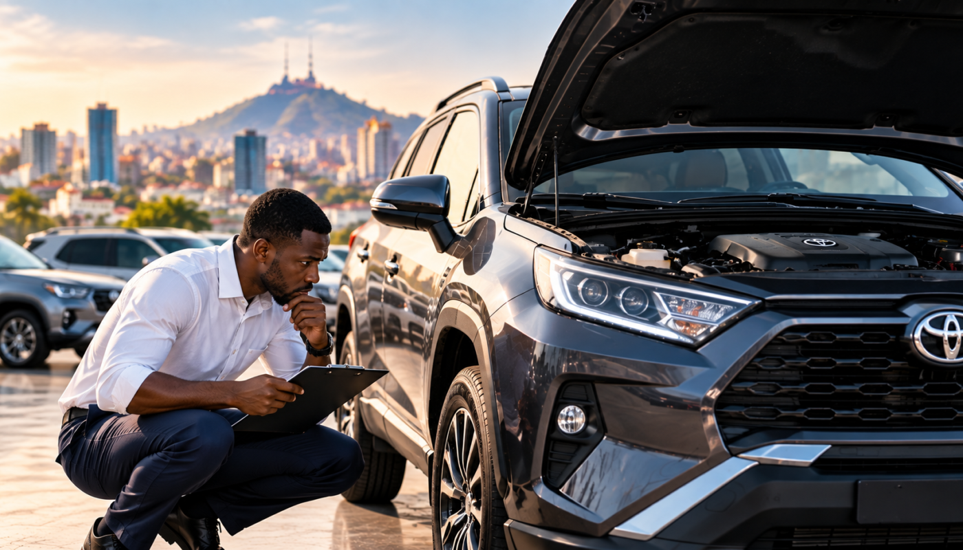 inspection d’un suv en ville